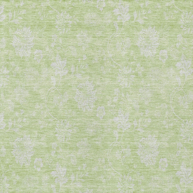 HomeRoots Floral Transitional Rectangle Outdoor Rug