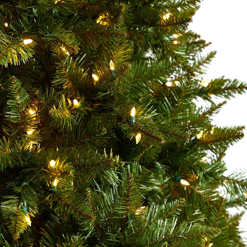 9ft. Spruce Artificial Christmas Tree with 850 Color Changing Lights, Remote & 1984 Branches - Vibrant Tech Holiday X-Mas Tree