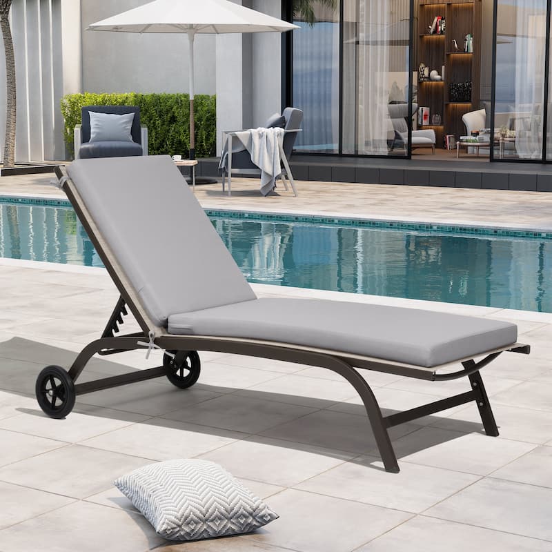 Outdoor Patio Chaise Lounge Chair Cushion