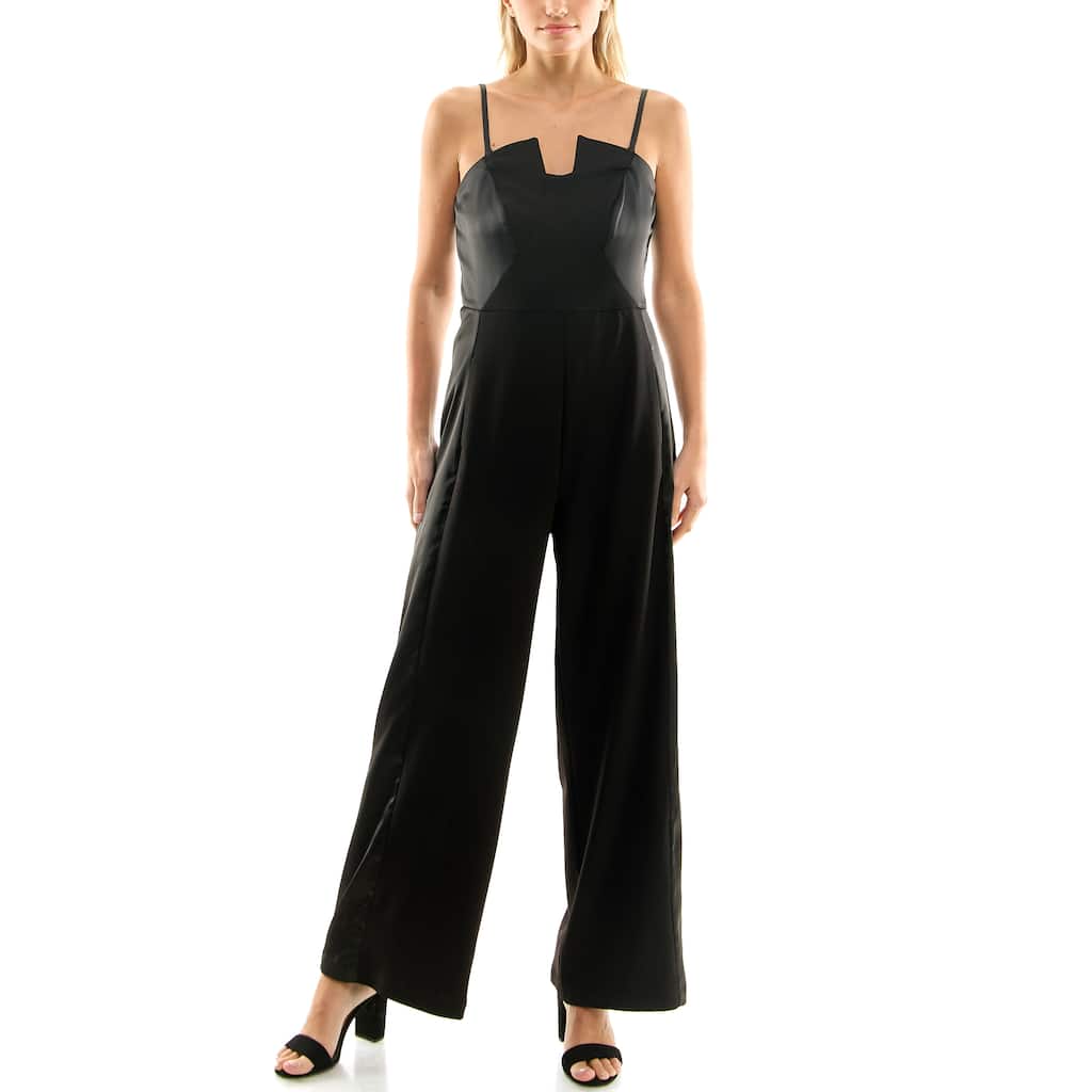Nicole Miller Crepe Tuxedo Jumpsuit