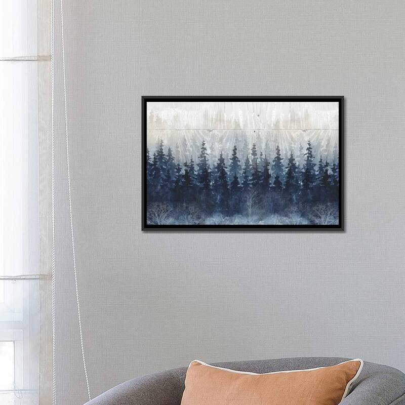 iCanvas "Misty Indigo Forest" by Carol Robinson Framed Canvas Print