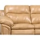 preview thumbnail 5 of 3, Simon Light Tan Brown Leather Gel Sofa and Chair
