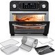 preview thumbnail 1 of 12, Deco Chef 24QT Stainless Steel Countertop Toaster Air Fryer Oven