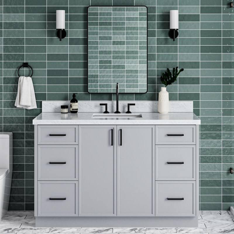 Ariel K55CWRVO Kelly 55" Free Standing Single Basin Vanity Set with