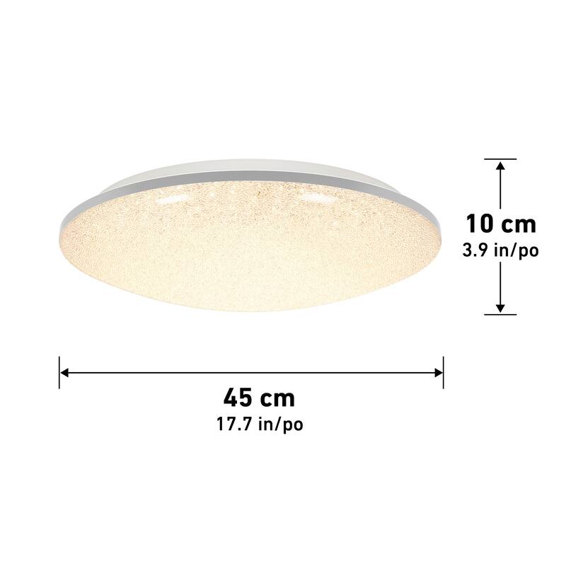 Artika Sparkle Flushmount with remote, Chrome