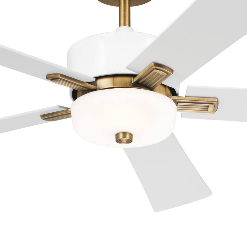 Kichler Lighting Icon 56 inch Integrated LED Indoor White Ceiling Fan
