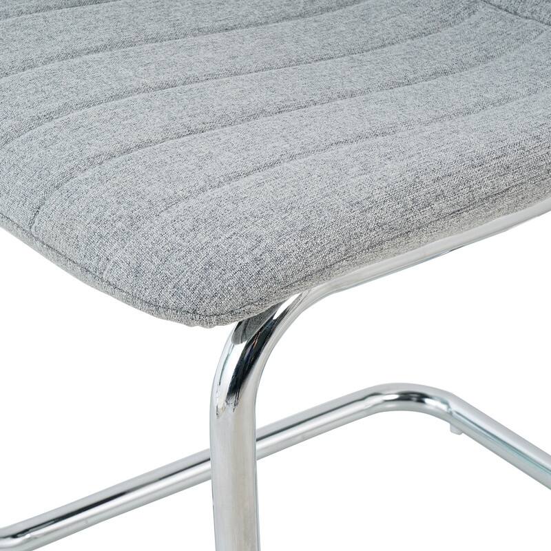 Modern/Simple Dining Chairs with Sliver Metal Base Set of 4