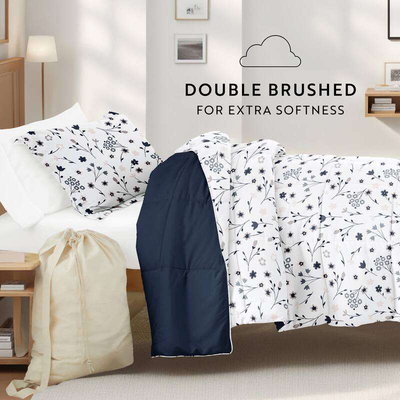 8pc Twin XL Pattern Dorm Bedding Bundle