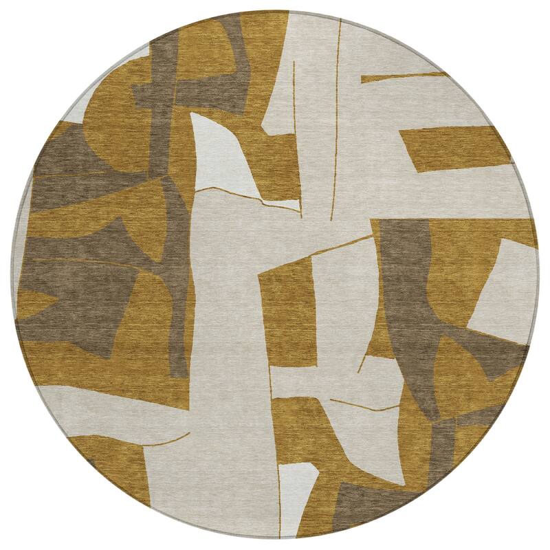 Machine Washable Indoor/ Outdoor Modern Crestone Chantille Rug