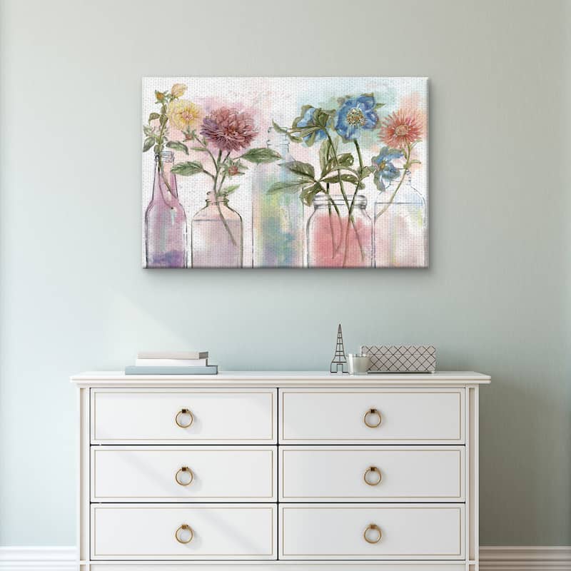 Vintage Bottle Collection by Nan Canvas Art Print