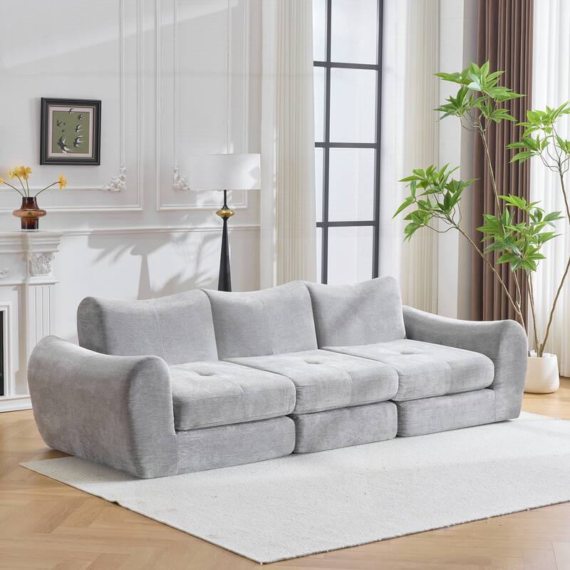 Modular Cloud Sofa, Convertible Folding Sofa Bed - Grey