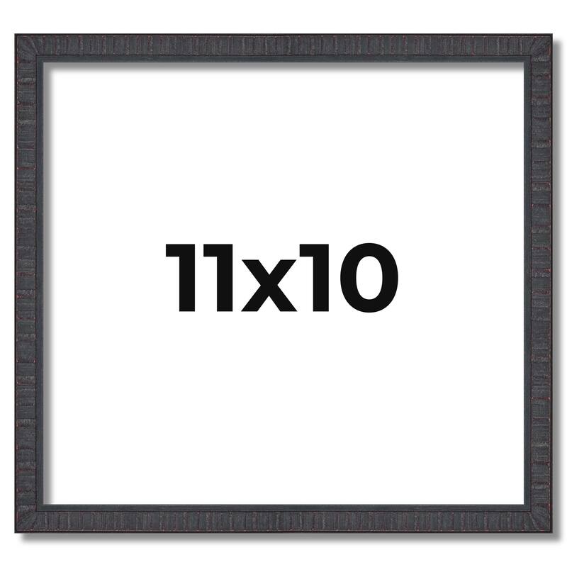11x10 Frame Brown Solid Wood Picture Frame - Complete Modern Photo
