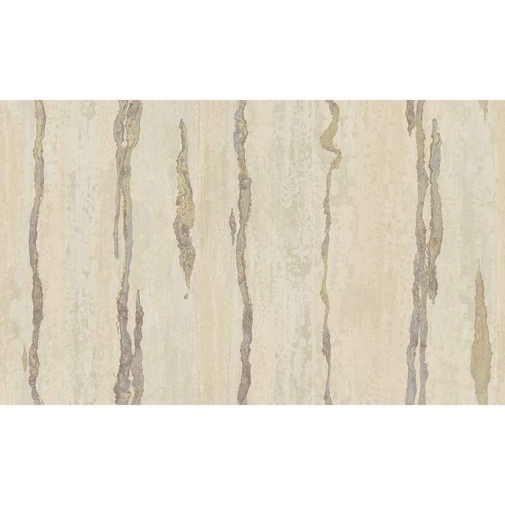 Galerie Wallcoverings Italian Design Collection Abstract Verticale Vinyl on Non-woven Metallic Wallpaper Roll Double Width