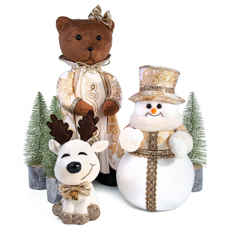 Candy Deer Christmas Decoration - 6.7 x 5.1 x 10.2"