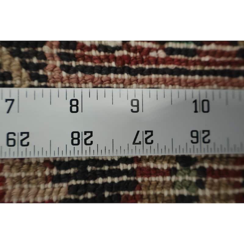 Hand Knotted Oriental 100% Wool Carpet Traditional Floral Red Hamedan Area Rug - 9' 7'' X 6' 7''