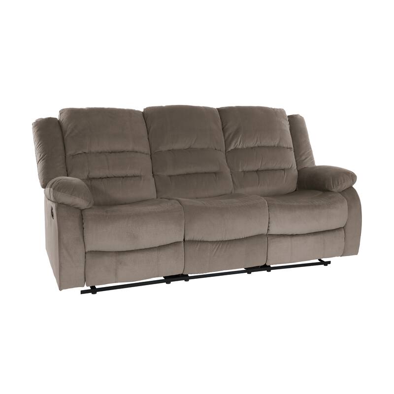 Hargreave Double Reclining Sofa - Chocolate