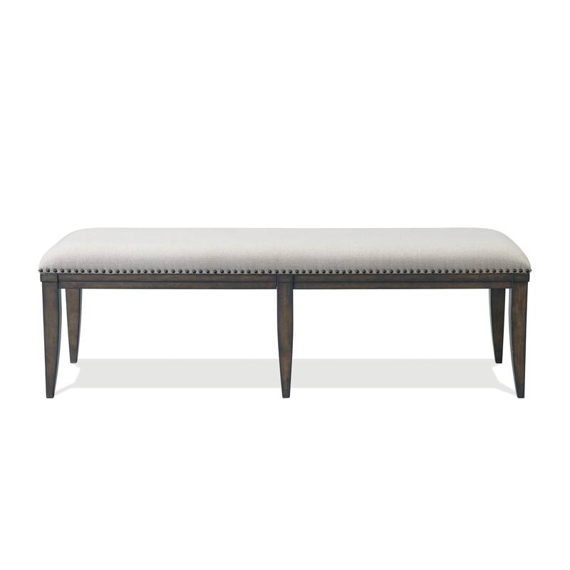 Nailhead Trim Upholstered Dining Bench