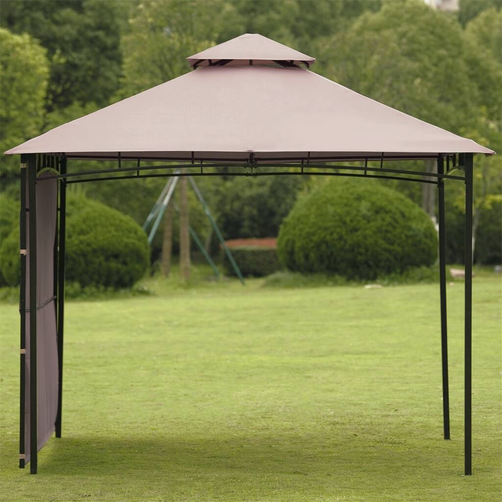 Outdoor Gazebo with Extendable Awning