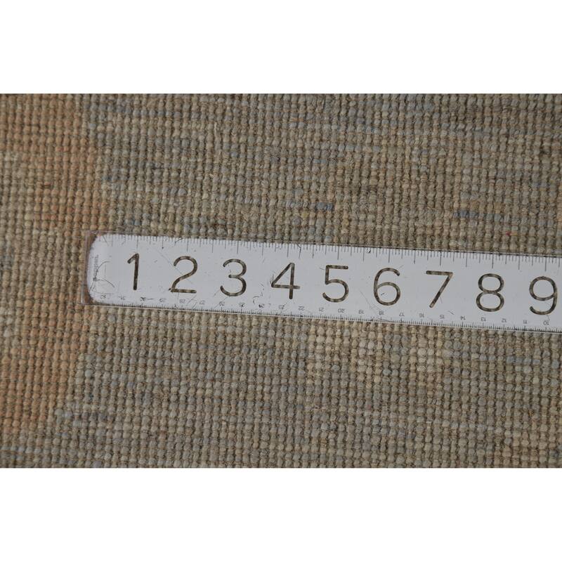 Hand Knotted Oriental 100% Wool Carpet Transitional All-Over Greys & Charcoal Oushak Area Rug - 13' 9'' X 10' 2''