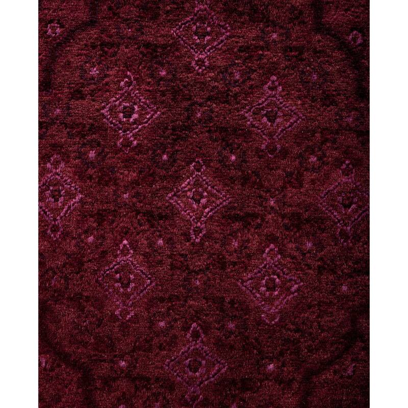 Overdyed One-of-a-Kind Hand-Knotted Area Rug - Pink - 6' 1" x 9' 4"