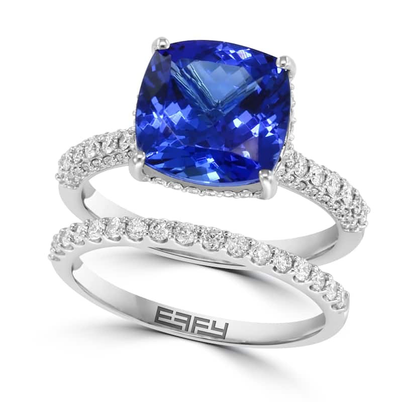 EFFY 14K Gold Diamond Tanzanite Ring