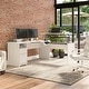 preview thumbnail 43 of 58, 72W 3-position L-shaped Sit to Stand Desk by Bush Furniture White
