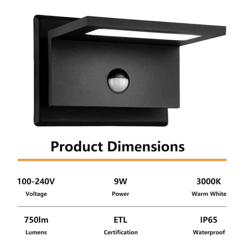 Wall Light Outdoor LED Wall Mount Lamp Modern Wall Mount Sconce Lantern Fixture for Porch Front Door