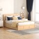 preview thumbnail 3 of 5, Full Size Wood Platform Kids Bed Frame with Underneath Storage and 2-Drawers for Bedroom, Easy to Assemble, Wood Color