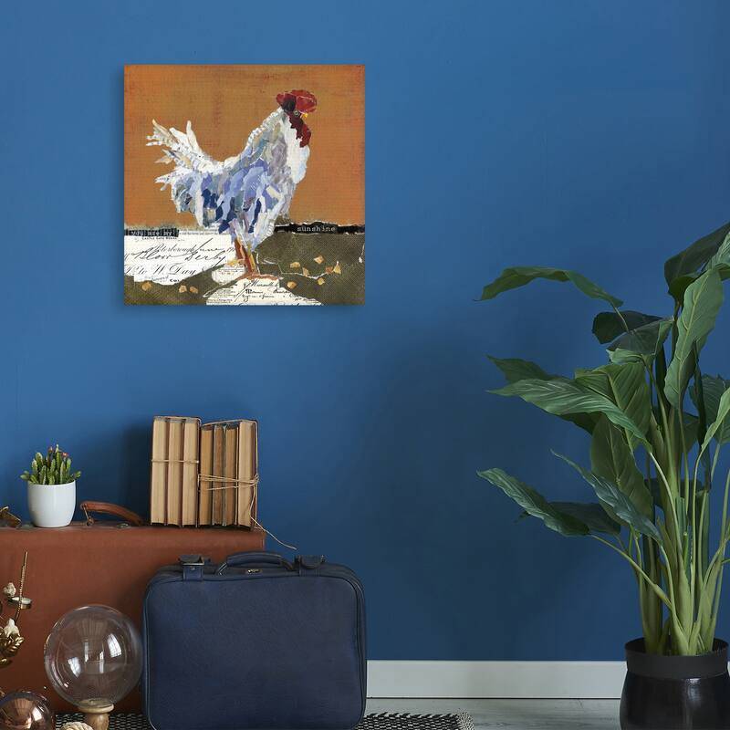 Country Rooster I by Carol Robinson Canvas Art Print