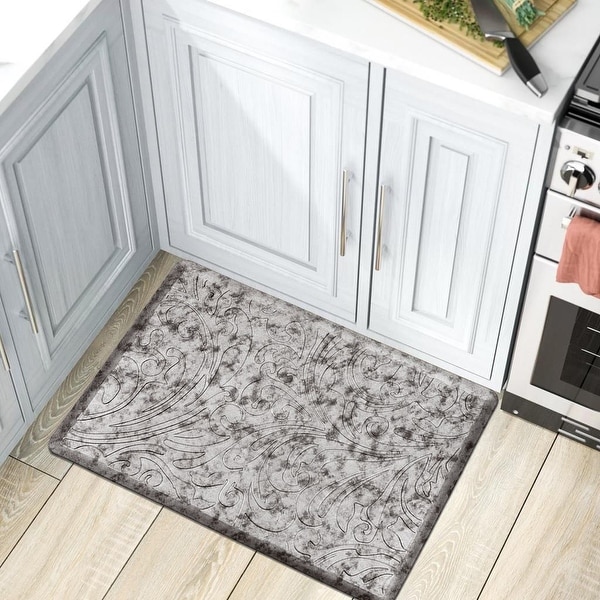 Memory Foam Anti Fatigue Chef Design Kitchen Floor Mat Rug 30" x 18" Utensils 