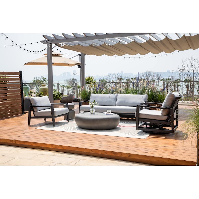 Laguna Outdoor Aluminum Lounge Chair with Sunbrella® Cushions