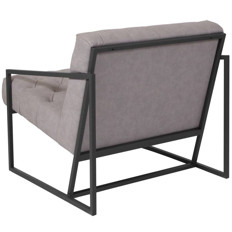 Upholstered Tufted Lounge Chair - 29"W x 31.75"D x 27.5"H