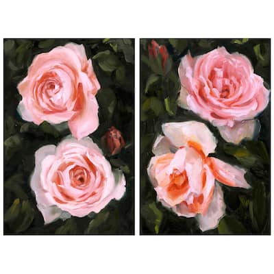 Empire Art Direct Ethereal Roses Printed Tempered Glass Wall Art - Multi-Color
