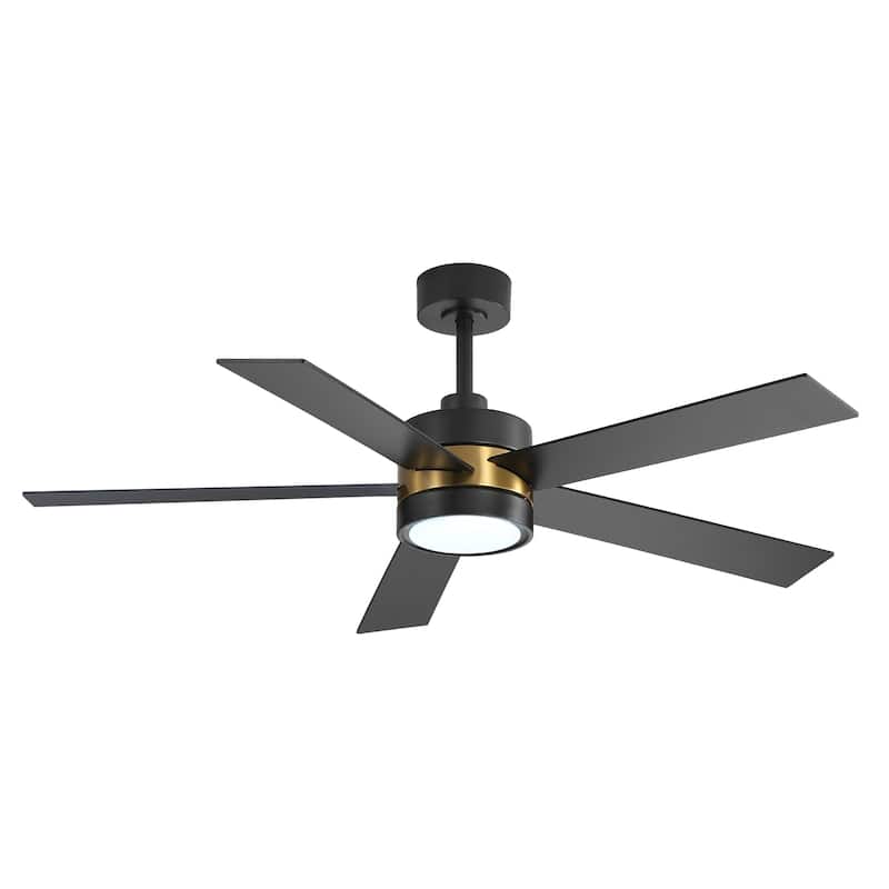 52-IN LED Ceiling Fan with Light Kit and Remote- 5 Blades