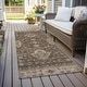 preview thumbnail 100 of 118, Machine Washable Indoor/ Outdoor Traditional Chantille Rug Brown - 2'3" x 7'6"