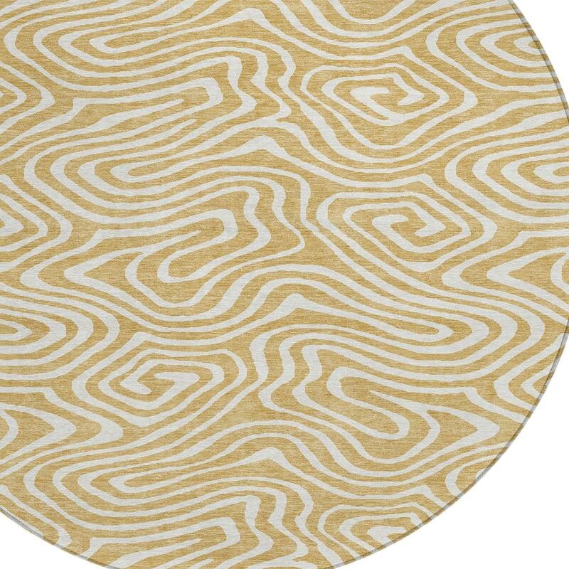 HomeRoots Abstract Transitional Rectangle Outdoor Rug