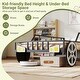 preview thumbnail 4 of 2, Black Metal Twin Car Bed Frame with Guardrails and Underbed Storage Space