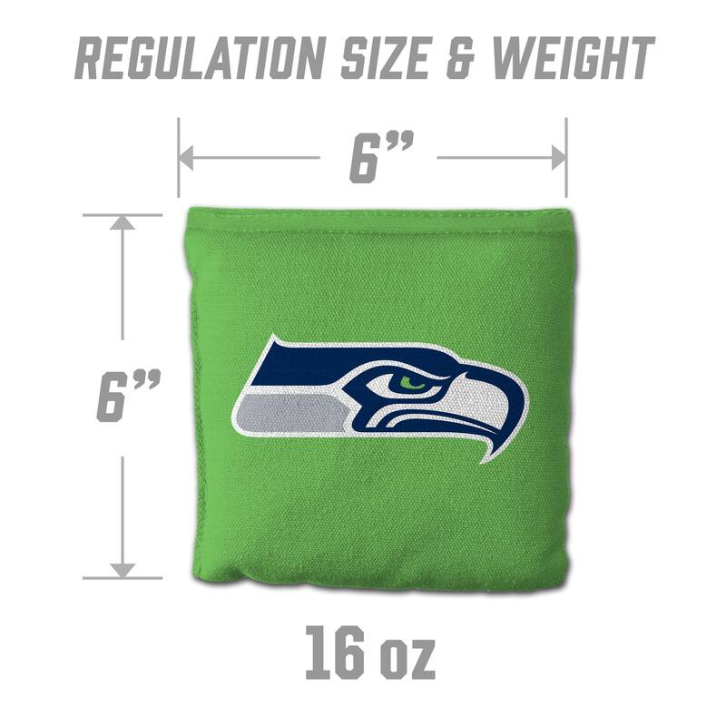 Seattle Seahawks NFL Dual Sided Pro Stop & Slide Cornhole Bags