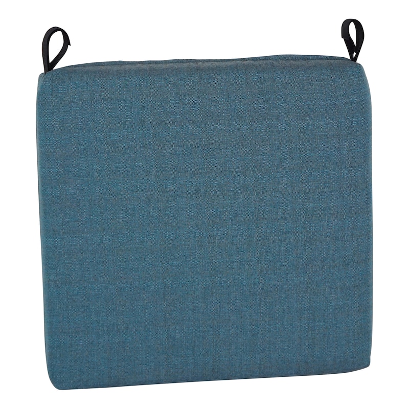 20-inch by 19-inch Premium Woven Olefin Indoor/Outdoor Chair Cushions (Set of 2) - 20 x 19