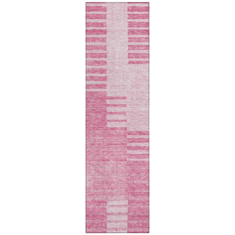 Machine Washable Indoor/ Outdoor Chantille Geometric Contemporary Rug