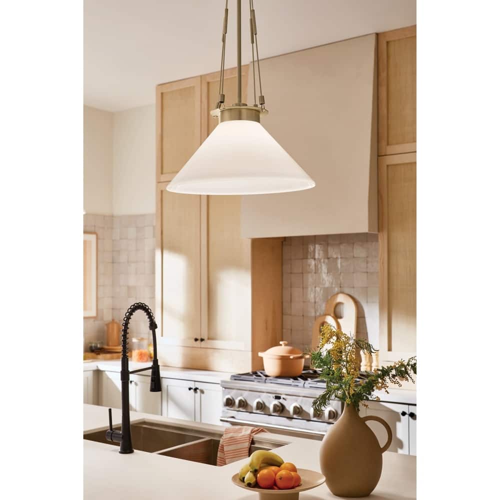 Kichler Lighting Albers 18.25 In. 1-Light Champagne Bronze Pendant Light