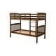 preview thumbnail 11 of 13, Somette Claire Twin Bunk Bed with Storage and Trundle Options in Rustic Walnut (Mattresses Not Included)