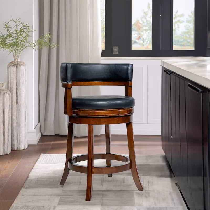 Balen Counter or Bar Height Swivel Stool - Cappuccino - Counter Height