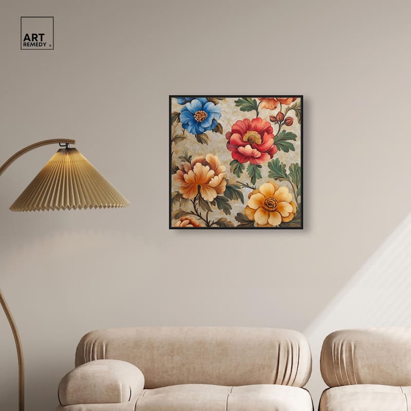 Golden Gardenia I Canvas by Art Remedy