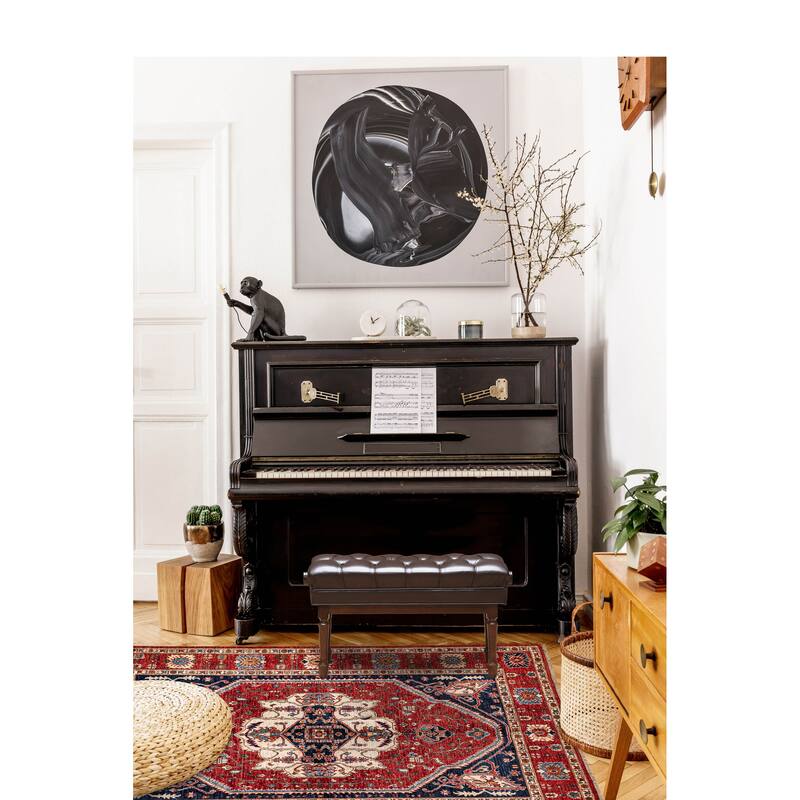 ECARPETGALLERY Hand-knotted Aryana Red Wool Rug - 5'8 x 7'10