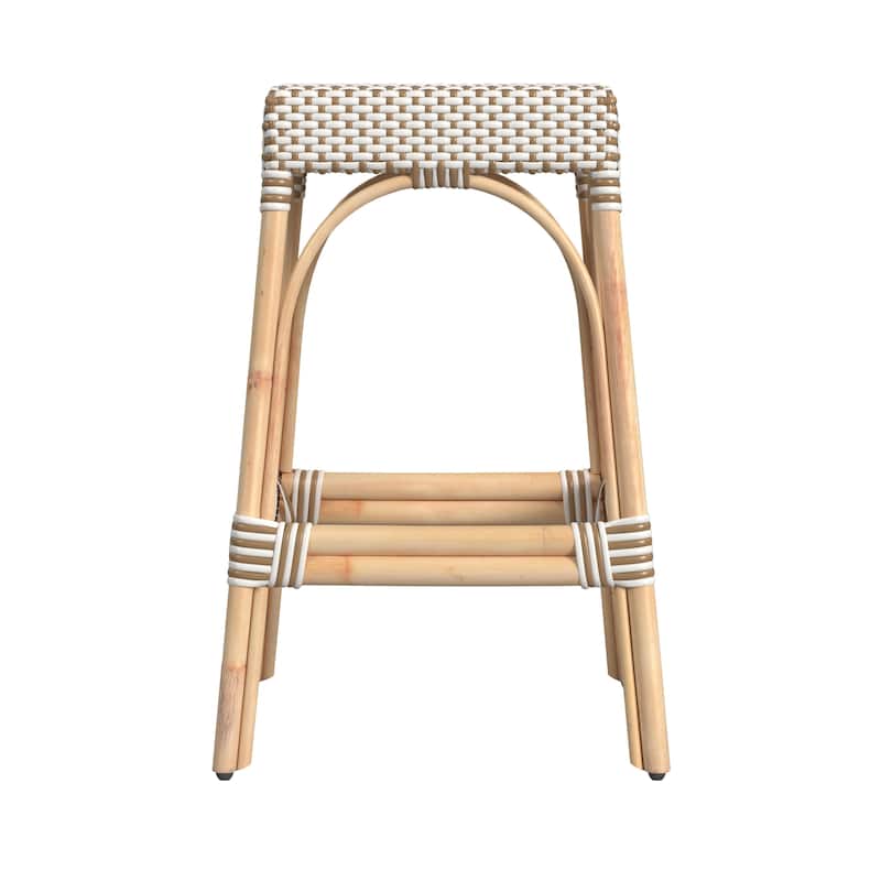 Robias Rectangular Rattan 30" Bar Stool