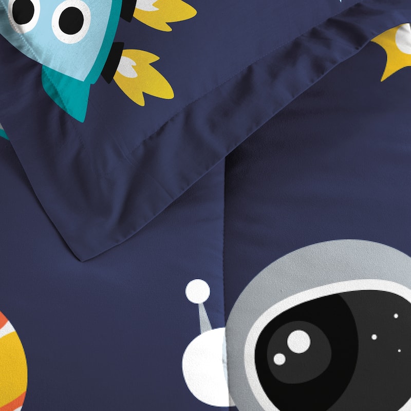 Dream Factory Space Galaxy Bed-In-A-Bag Comforter Set