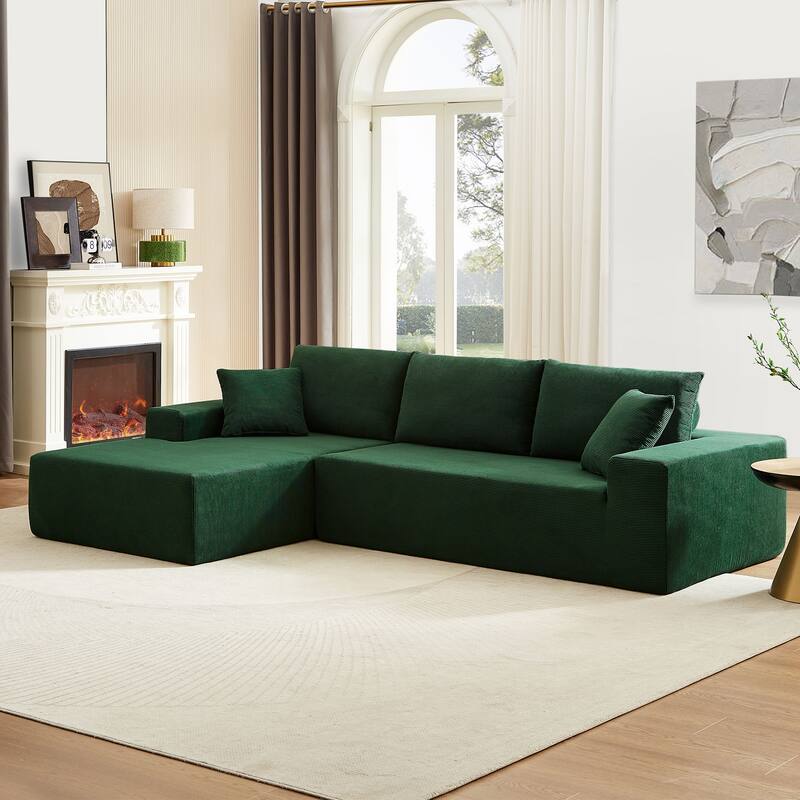 108.5" Modular L-Shaped 3-Seater Sofa with Reversible Chaise