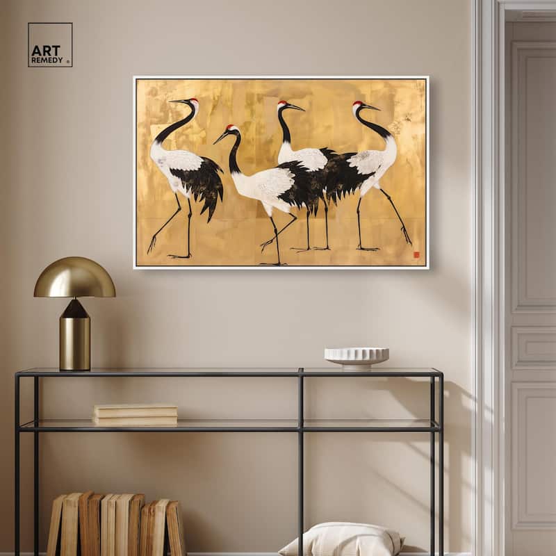 Birds of Gold Canvas by Art Remedy
