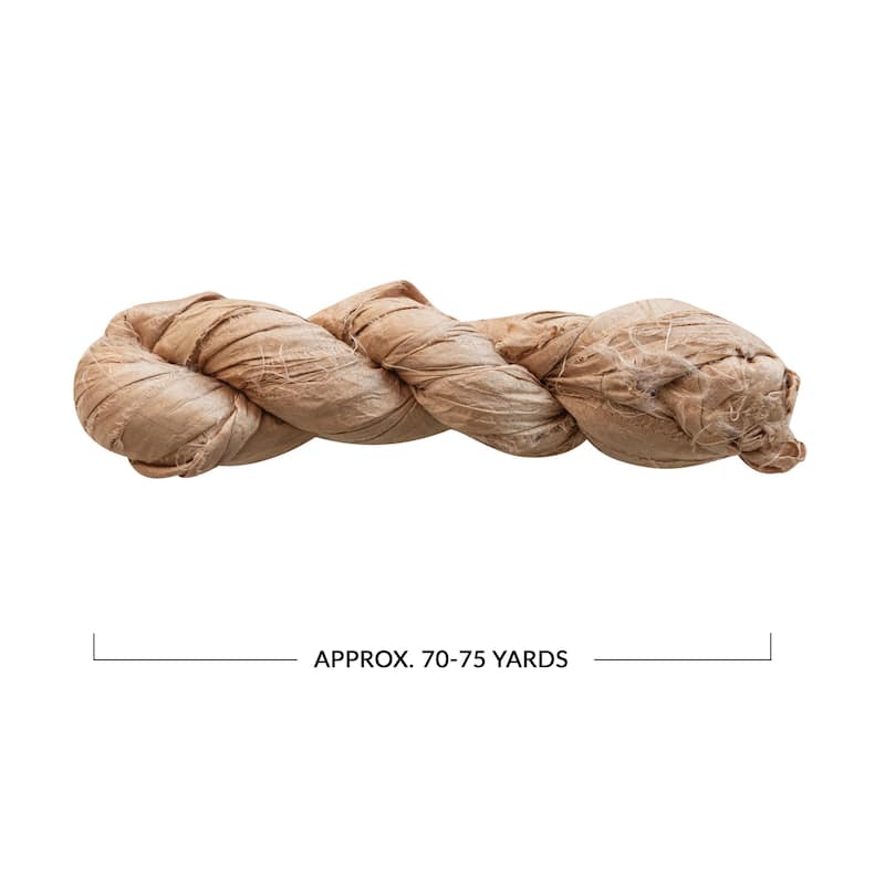 75-Yard Torn Silk Ribbon - Champagne